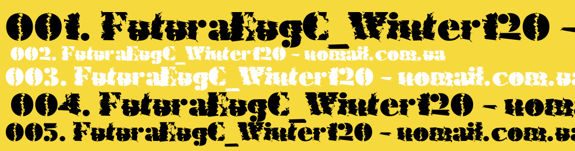 Шрифт FuturaEugC_Winter120