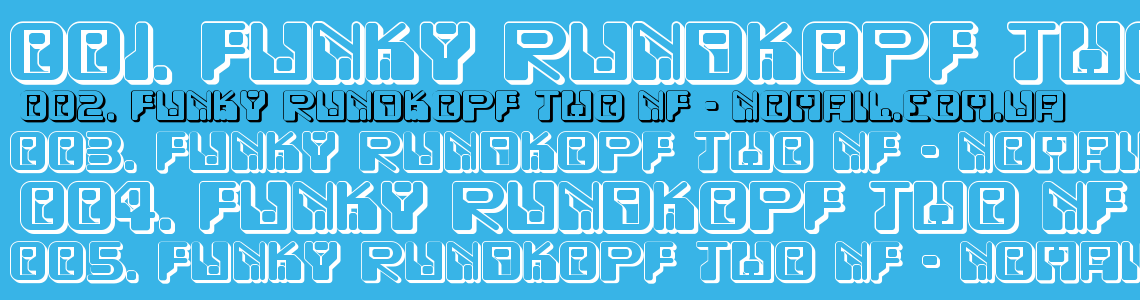 Шрифт Funky Rundkopf Two NF