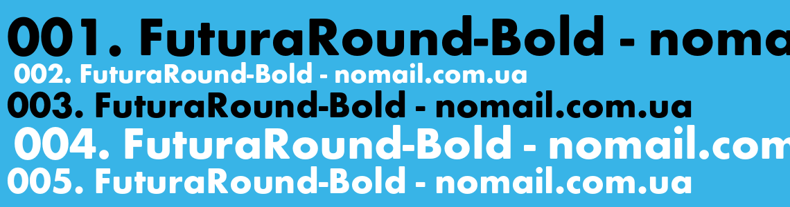 Шрифт FuturaRound-Bold