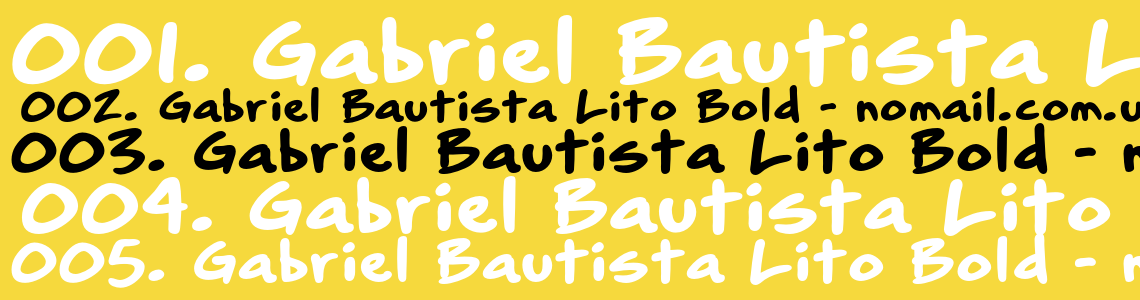 Шрифт Gabriel Bautista Lito Bold