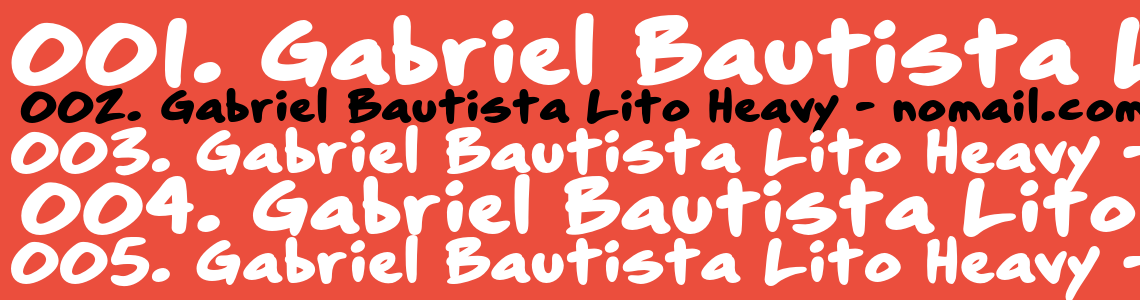 Шрифт Gabriel Bautista Lito Heavy