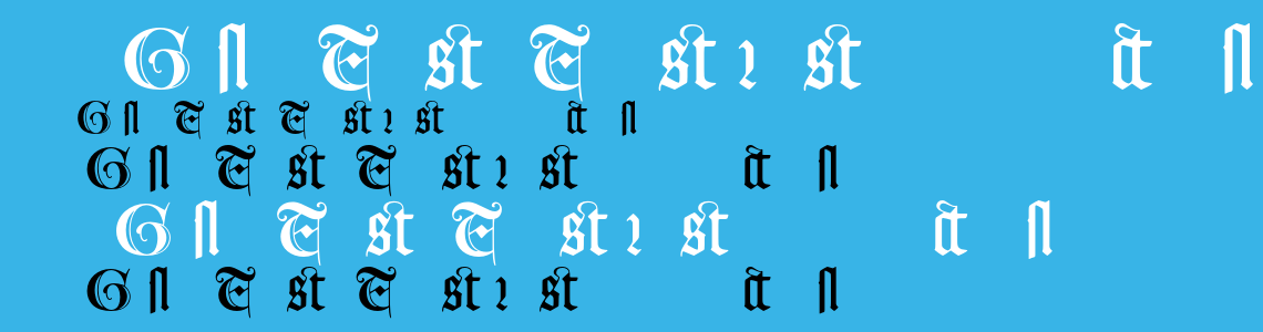 Шрифт Goudy Text MT Alternate