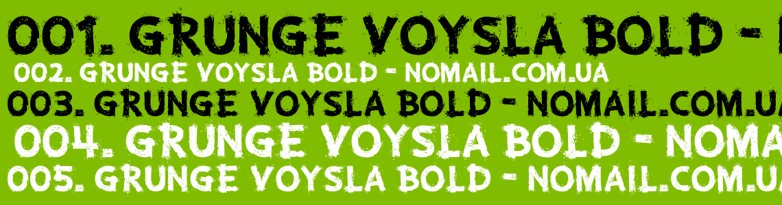 Шрифт Grunge Voysla Bold