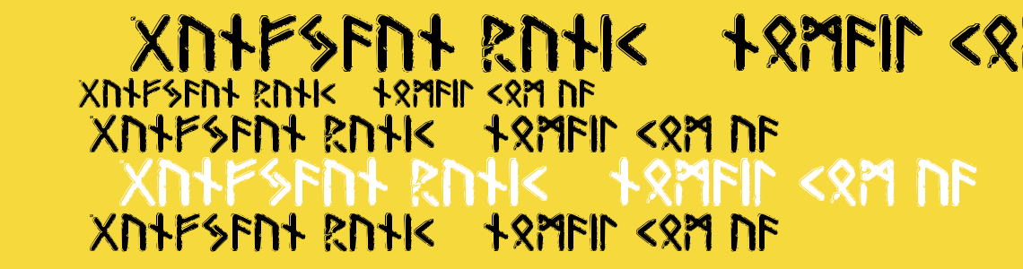 Шрифт Gunfjaun Runic