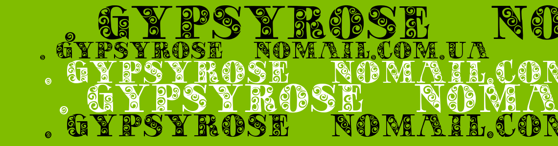 Шрифт GypsyRose