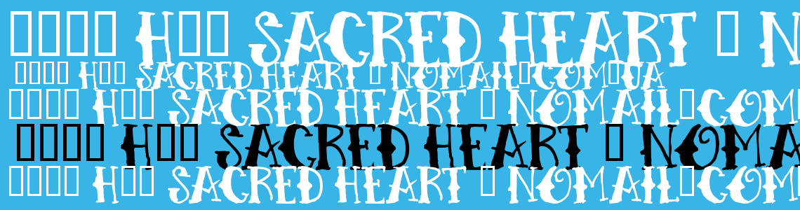 Шрифт H74 Sacred Heart