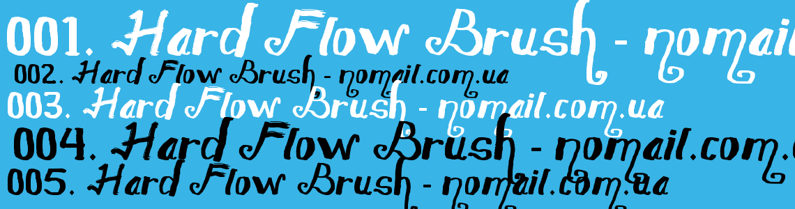 Шрифт Hard Flow Brush